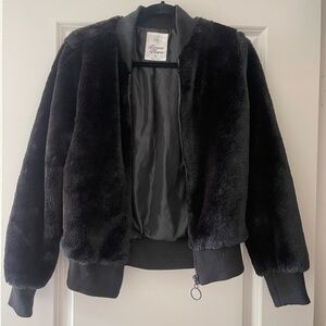 Forever 21 Black Bomber Jacket